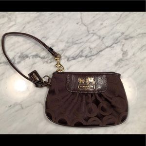 Small coach wristlet